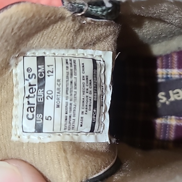 Carter's Toddler Boots Size 5 - Picture 6 of 12